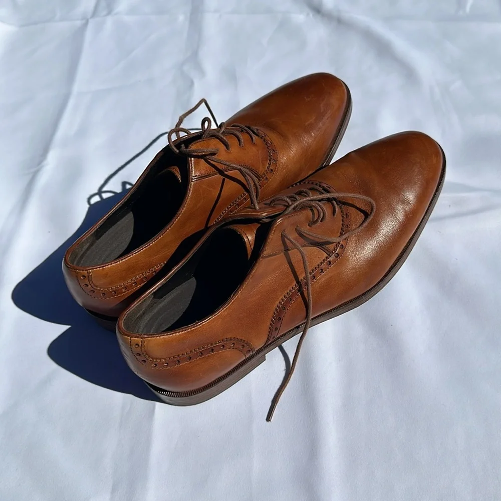 Cole Haan Grand.ØS Mens Brown Dress Shoe, Size 10.5 - Picture 3 of 9